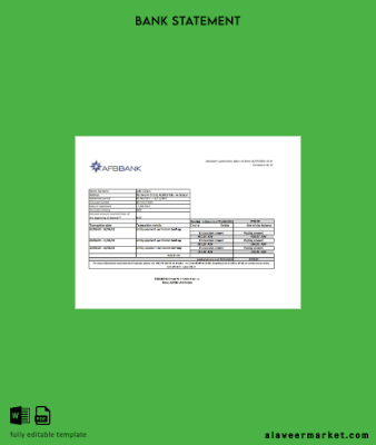 Azerbaycan Banka Banka Hesap Özeti excel version 2