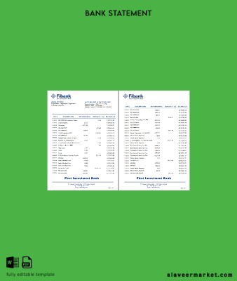 Bulgaristan Banka (First Investment Banka Banka stataement 1-2 pages word