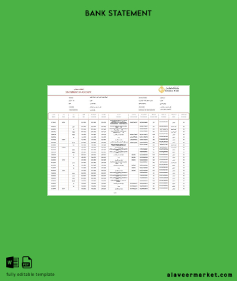 Mısır Banque Misr Hesap Özeti of account Banka Hesap Özeti word