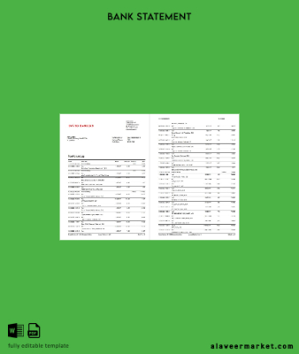 Almanya Swiss Banka Hesap Özeti word 5 pages