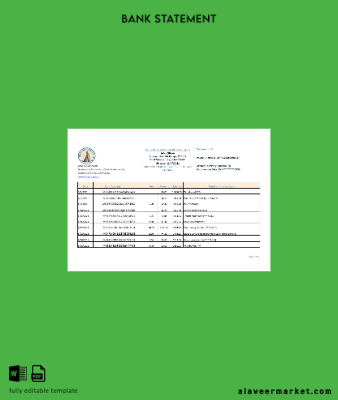Guatemala Banco de Guatemala Banka Hesap Özeti excel