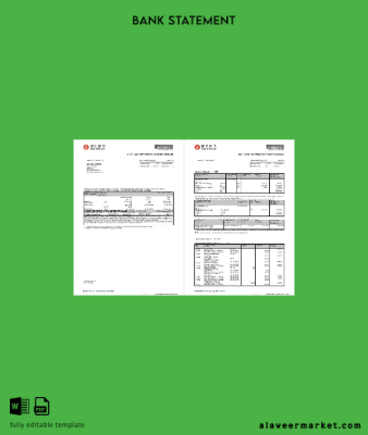 Hongkong Hang Seng Banka Hesap Özeti word 2 pages