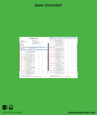 Hindistan HDFC Banka Hesap Özeti word 5 pages