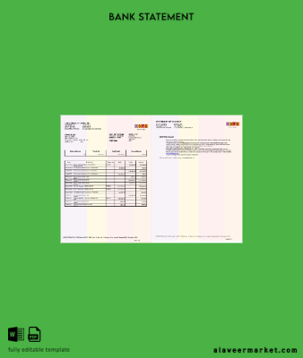 Hindistan Kimlik Kartı Banka Hesap Özeti word 2 pages, Yeni version