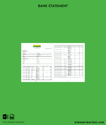 Hindistan KVB Banka Hesap Özeti word 2 pages