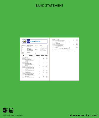 Hindistan RMGB Banka Hesap Özeti word 2 pages