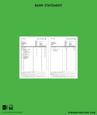 Hindistan Standard Chartered Banka Hesap Özeti word 2 pages