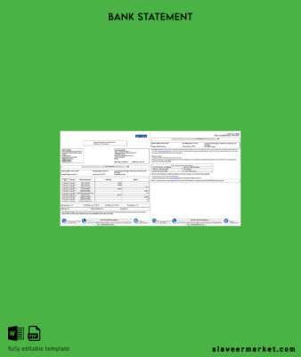 Hindistan Yes Banka Hesap Özeti of account word 2 pages