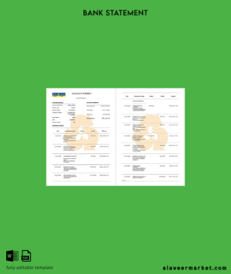 Hindistan Banka Allahabad account Hesap Özeti word 2 pages