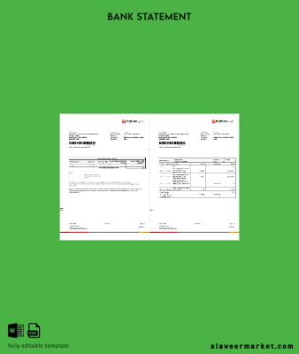 Endonezya DBS Banka Hesap Özeti word 2 pages