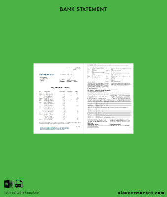 Irland Banka of İrlanda Hesap Özeti word 2 pages