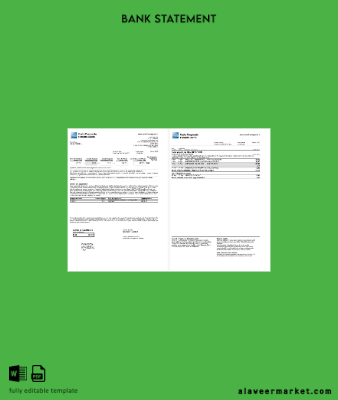 İtalya American Express Amex Kart Hesap Özeti word 3 pages