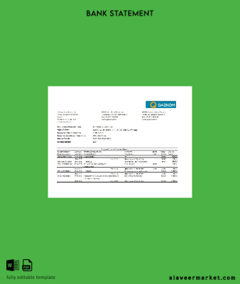 Kazakistan Qazkom Banka Hesap Özeti excel