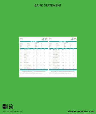 Kenya CBA Loop Banka Hesap Özeti word 6 pages