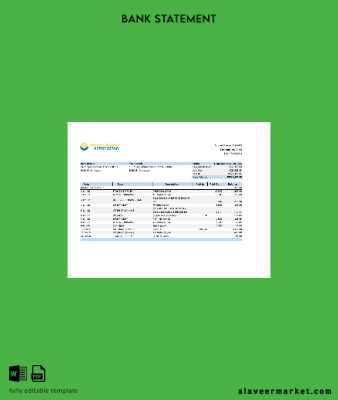 Kyrgyzstan Commercial Banka Hesap Özeti excel