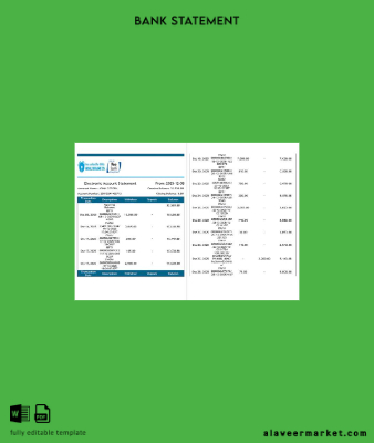 Nepal SBI Banka electronic account Hesap Özeti word 2 pages