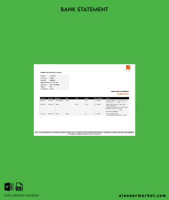 Nijerya Guaranty Trust Banka Banka savings account Hesap Özeti word
