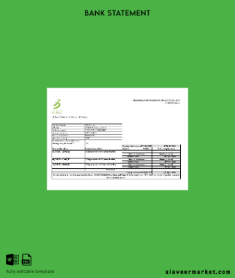 Umman Banka Dhofar Banka Hesap Özeti excel