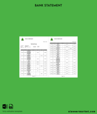 Pakistan Banka Al Habib Hesap Özeti of account word 4 pages, 1-2 pages