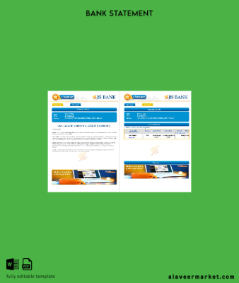 Pakistan JS Banka Hesap Özeti word 3 pages