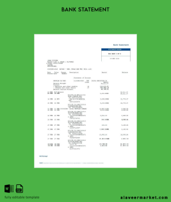 Filipinler Bancnet Banka Hesap Özeti word