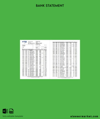 Filipinler PNB 4 pages Banka Hesap Özeti excel