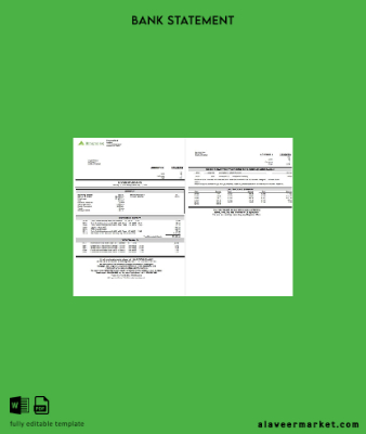 Regions Banka Hesap Özeti word 3 page