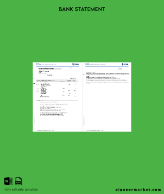 Singapur DBS Banka Hesap Özeti word 2 pages