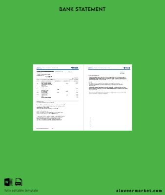 Singapur Banka Hesap Özeti word 2 pages