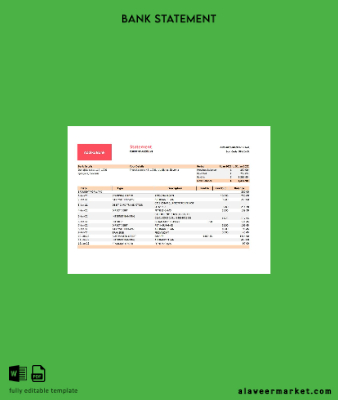 Slovenya Addiko Banka Hesap Özeti excel