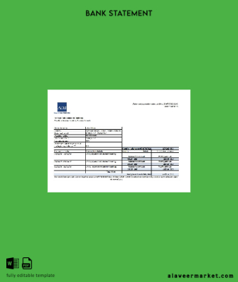 Solomon Islands ADB Banka Hesap Özeti excel