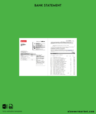 İspanya Santander Banka Hesap Özeti 2 pages excel