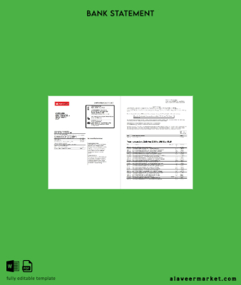 İspanya Santander Kredi Kart Hesap Özeti word 2 pages