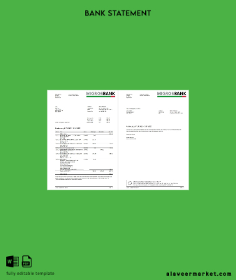 İsviçre Banka Hesap Özeti word 2 pages