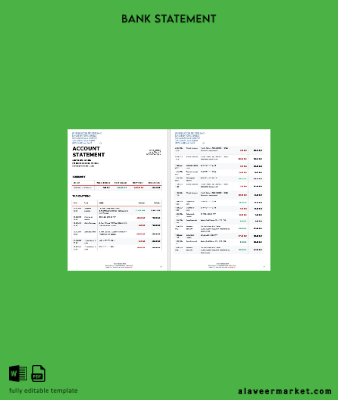 İsviçre Swiss National Banka SNB account Hesap Özeti word 3 pages