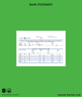 Türkiye Banka Banka Hesap Özeti excel