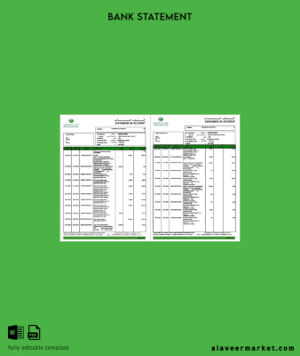 UAE Dubai Islamic Banka Hesap Özeti of account word 2 pages
