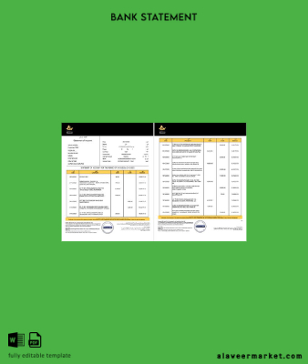 UAE Liv. Digital Banka Hesap Özeti of account word 2 pages