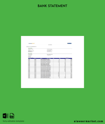 UAE Emirates NBD account Hesap Özeti word version 2