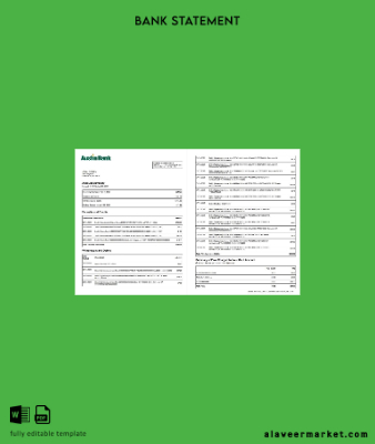 USA Austin Banka Hesap Özeti word 2 pages