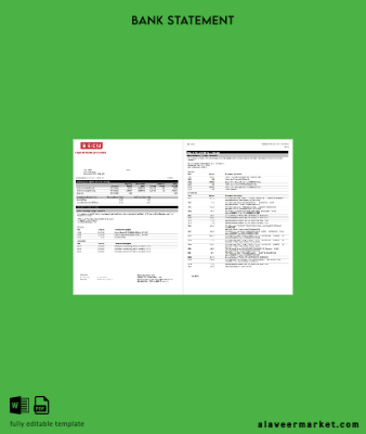 USA BECU Banka Hesap Özeti word 4 pages