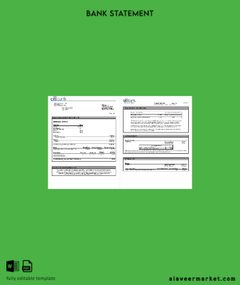 USA Banka Banka Hesap Özeti word 6 pages