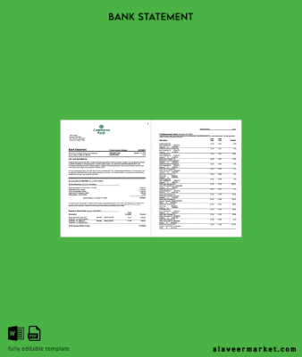 USA Commerce Banka Hesap Özeti word 2 pages