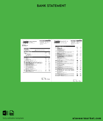 USA Langley Federal Kredi Union Banka Hesap Özeti word 6 pages