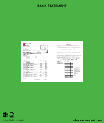USA Maryland Howard Personal Banka Hesap Özeti excel (4 pages)