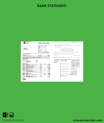 USA Maryland Howard Personal proof of address Banka Hesap Özeti word (4 pages)