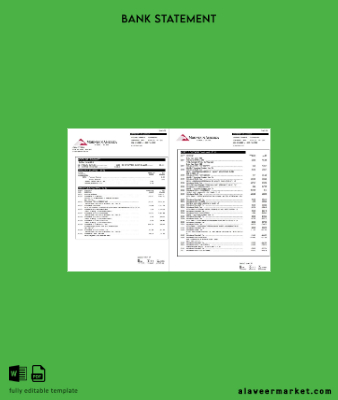 USA Mountain America Kredi Union Hesap Özeti word 6 pages