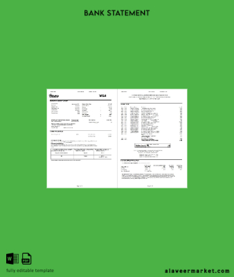 USA Pentagon Federal Kredi Union (PenFed) Banka Hesap Özeti word 3 pages