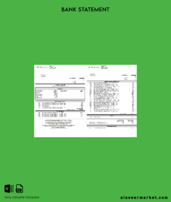 USA Regions Banka Hesap Özeti word 4 pages