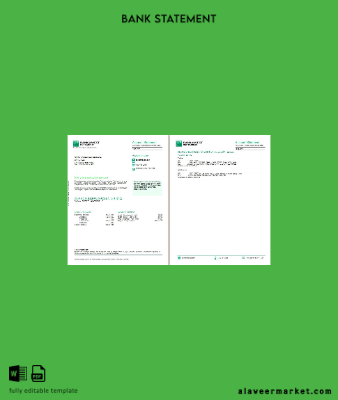 USA South Dakota Banka of the West BNP Paribas Banka Hesap Özeti word 4 pages